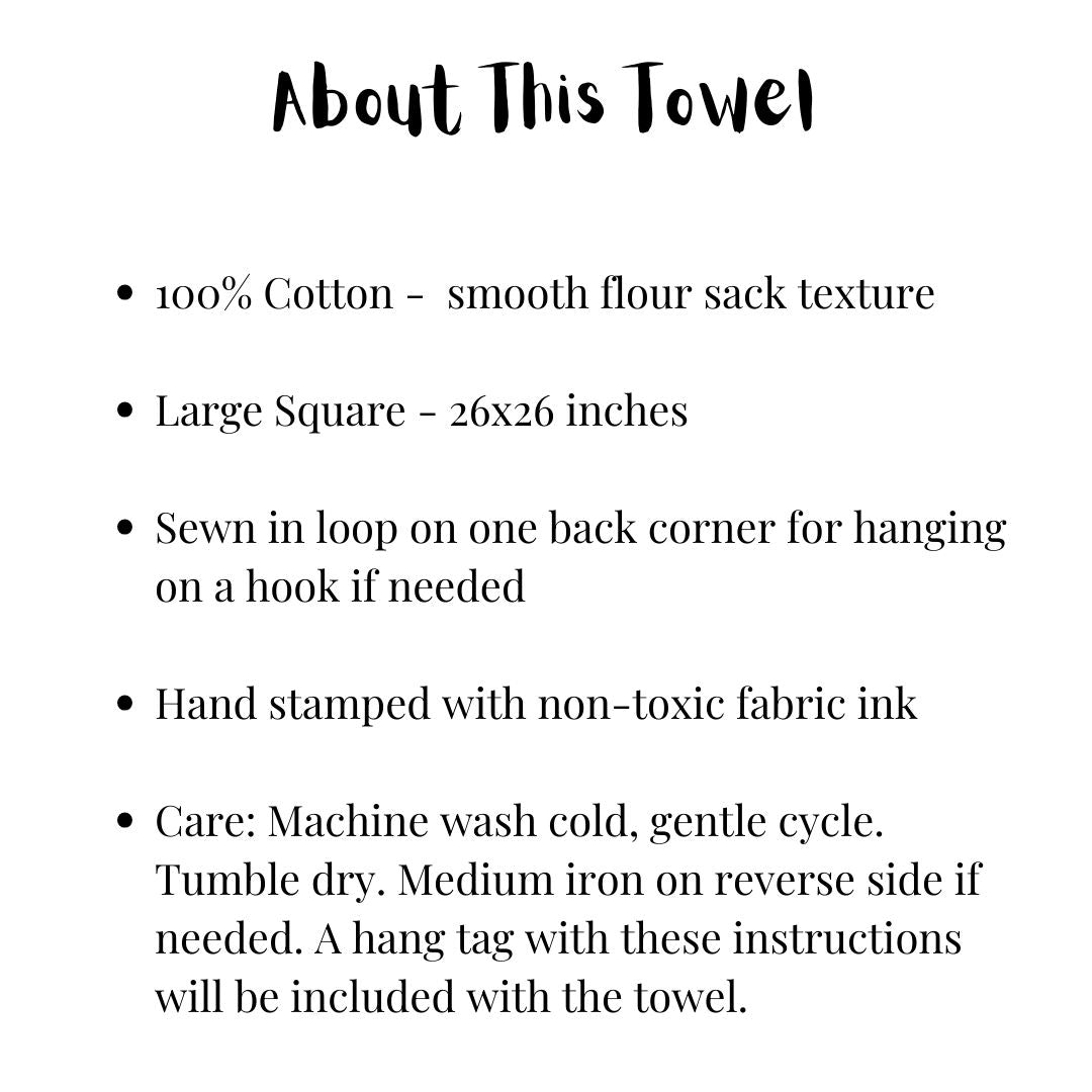 Deep blue coastal tea towels