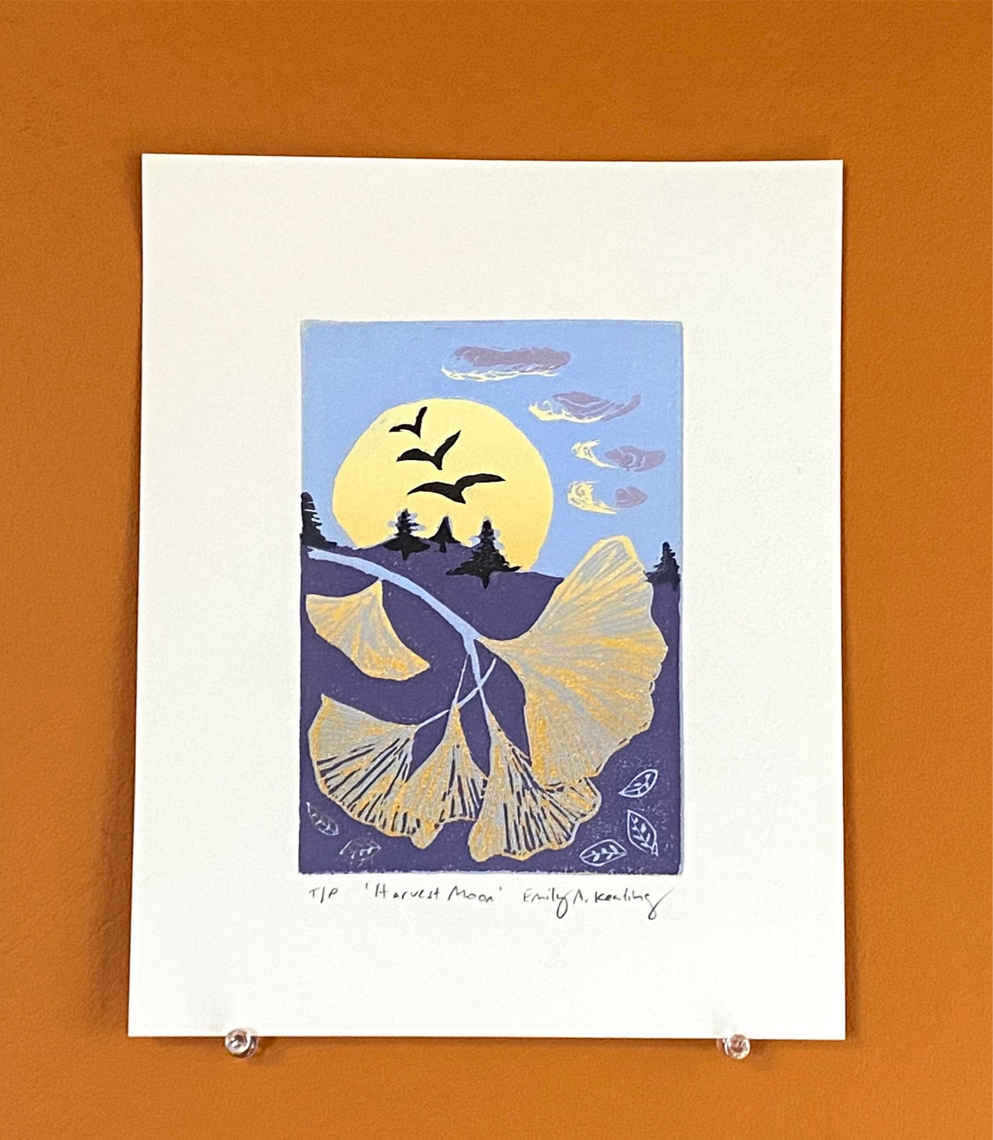 Hand-printed: "Harvest Moon" - limited edition of 10