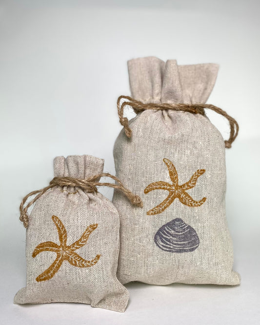 Reusable gift bags - Starfish Set