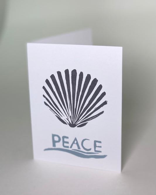 Scallop Shell Peace Card