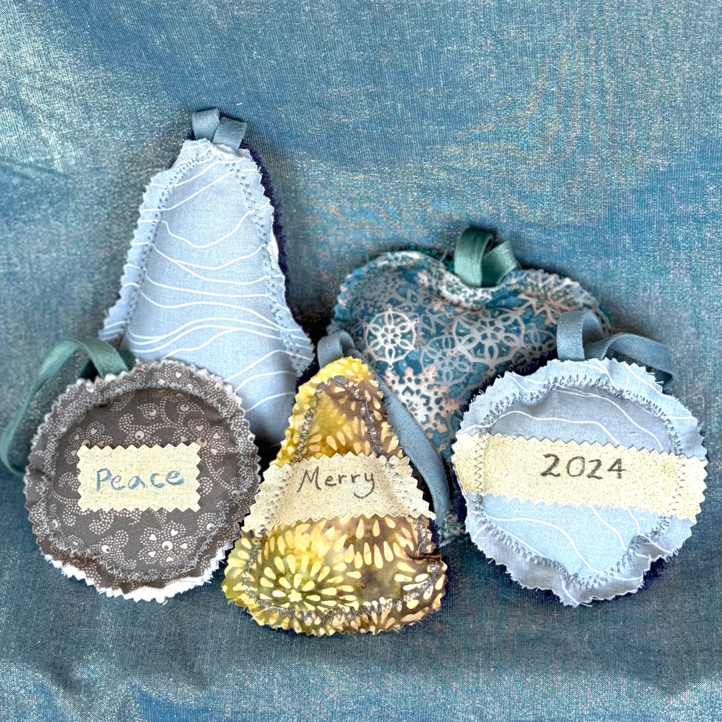 Handmade Coastal Ornaments - Turquoise collection