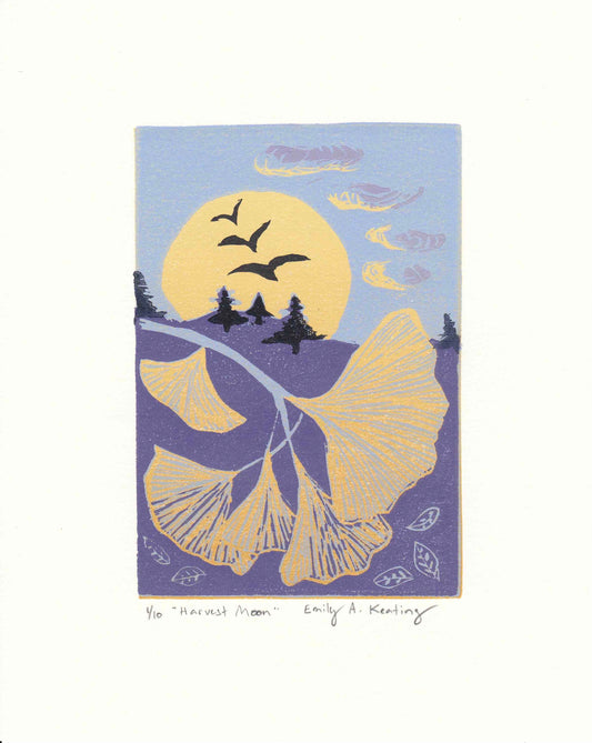 Hand-printed: "Harvest Moon" - limited edition of 10